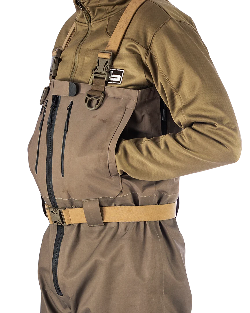 Black Label Elite Zipper Uninsulated Wader - Marsh Brown - Image 8