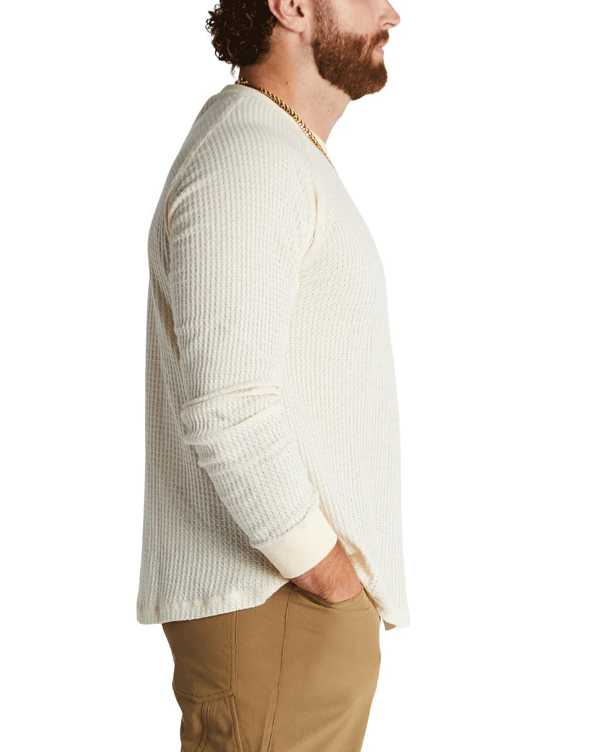 Grey Cliff Waffle Long-Sleeve Top - Image 4